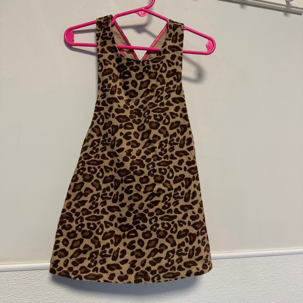 Girls Gymboree Leopard Print Casual Dress 18-24 Months Brown New NWT bloomers